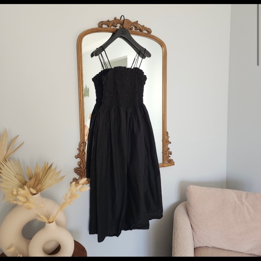 H&M smocked midi dress